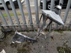 A reproduction exterior wall light (outside)