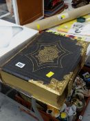 Brass bound Welsh family Bible