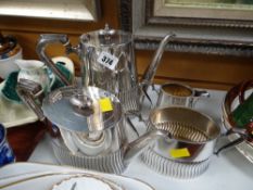 A nice four-piece EPNS teaset by Walker & Hall