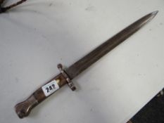 A military bayonet