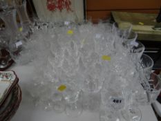 A parcel of good quality drinking glasses