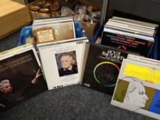 Collection of LP records & singles (mainly classical)