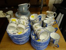 A parcel of Royal Doulton 'Rose Elegans' & Collingwood Staffordshire teaware