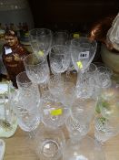 Parcel of various mainly drinking glasses etc