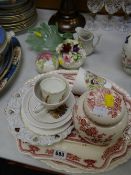 Parcel of Mason's stoneware platters & ginger jar, commemorative ware etc