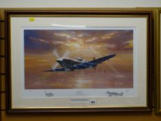 A limited edition print - 'Spitfire Legend' by BARRY PRICE