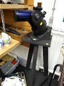 A Meade ETX Astro telescope together with a parcel of books & other equipment relating to astronomy