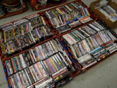 A large collection of mainly feature film DVDs