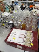 A mixed parcel of glassware, mainly drinking glasses