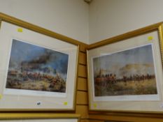 Two limited edition prints by DAVID CARTWRIGHT entitled 'The Formidable 24th' & 'The Thin Red Line'