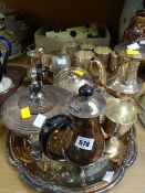 Parcel of EPNS including teaset etc