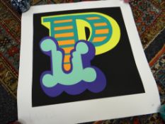 A BEN EINE 'P' artist proof print