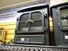 A Crown stove-effect remote control convector heater E/T