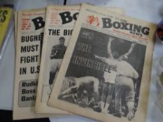 A small parcel of boxing ephemera including 'Boxing News' magazine