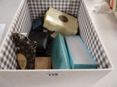 Parcel of hallmarked silver white jewellery, Tiffany retractable pen, ladies' wristwatches etc