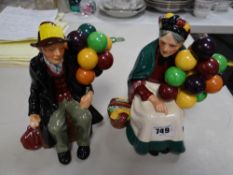 Royal Doulton figures 'The Old Balloon Seller' & 'The Balloon Man'