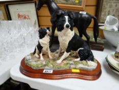 Border Fine Arts figure - two sheep dogs entitled 'The Understudy'