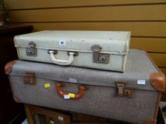 Two vintage suitcases