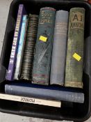 Box of vintage hardback books including 'Boys of our Empire', A.1 annual etc