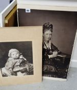 Parcel of unframed vintage sepia photographs