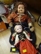 Two vintage dolls