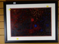 KAREN ANNE PEARCE oil entitled 'Bluebells & Forget Me Nots' together with a framed Paris Museum