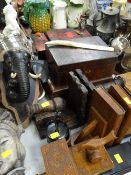 Collection of carved wooden & other items