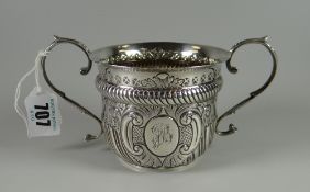A hallmarked Chester 1911 two-handled loving cup