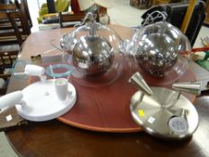 A parcel of modern light fittings