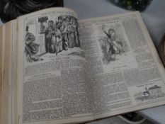 An 1882 bound copy of Punch magazines