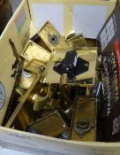 Various brass door fittings
