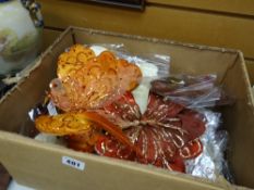 A box of butterfly Christmas tree decorations