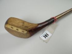 A Willie Fernie hickory golf club