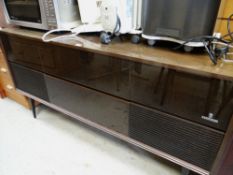 A vintage Grundig radio gramophone unit