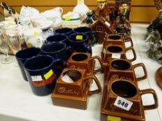 Collection of Cadbury collector's mugs