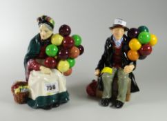 Royal Doulton figures - 'The Old Balloon Seller' & 'The Balloon Man'
