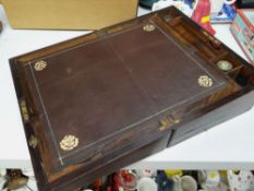 A rosewood writing slope