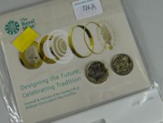 A Royal Mint Farewell & Nations of the Crown uncirculated two £1 coin set