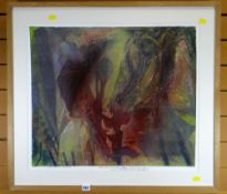 Mixed media by JOHN SEWALL entitled 'Fernhill' (a paraphrase from the Dylan Thomas series)