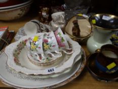 Vintage various patterned teaware etc