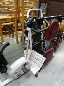 Rowing machine, exercise bike, office chair etc