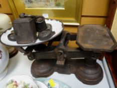 Vintage weighing scales