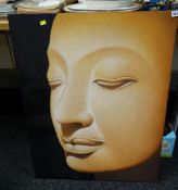 Acrylic on canvas of a Thai Buddha