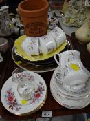 Tray of mixed china including Royal Standard teaware etc
