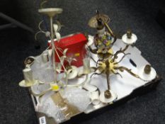 Two ceiling light fittings