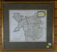 A ROBERT MORDEN map of North Wales