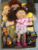 Crate of various dolls & boxed Piggin' models