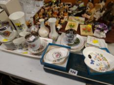 Parcel of boxed & unboxed china dishes including Aynsley, Coalport, Royal Worcester etc