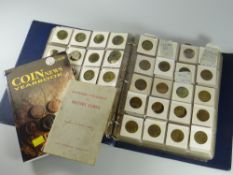 An album of pre-decimal coinage, silver half crowns & sixpences etc