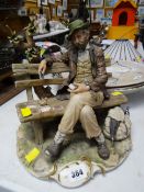 A Capodimonte figure entitled 'Il Solitario'